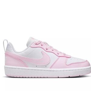 Nike never worn court borough redraft Pink and White 7.5 women’s 6.5 youth